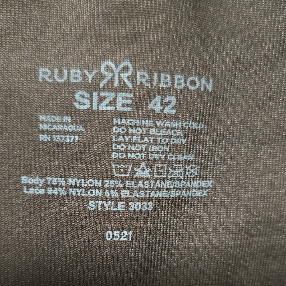 Ruby Ribbon Brown Full Coverage Bra - Picture 3 of 5